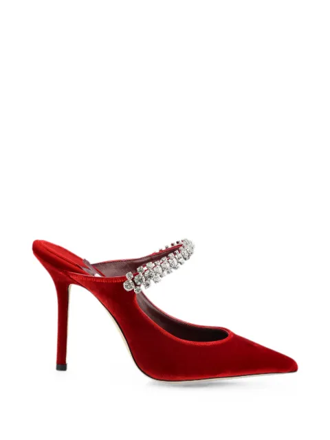 Jimmy Choo Bing Mules mit Kristallen