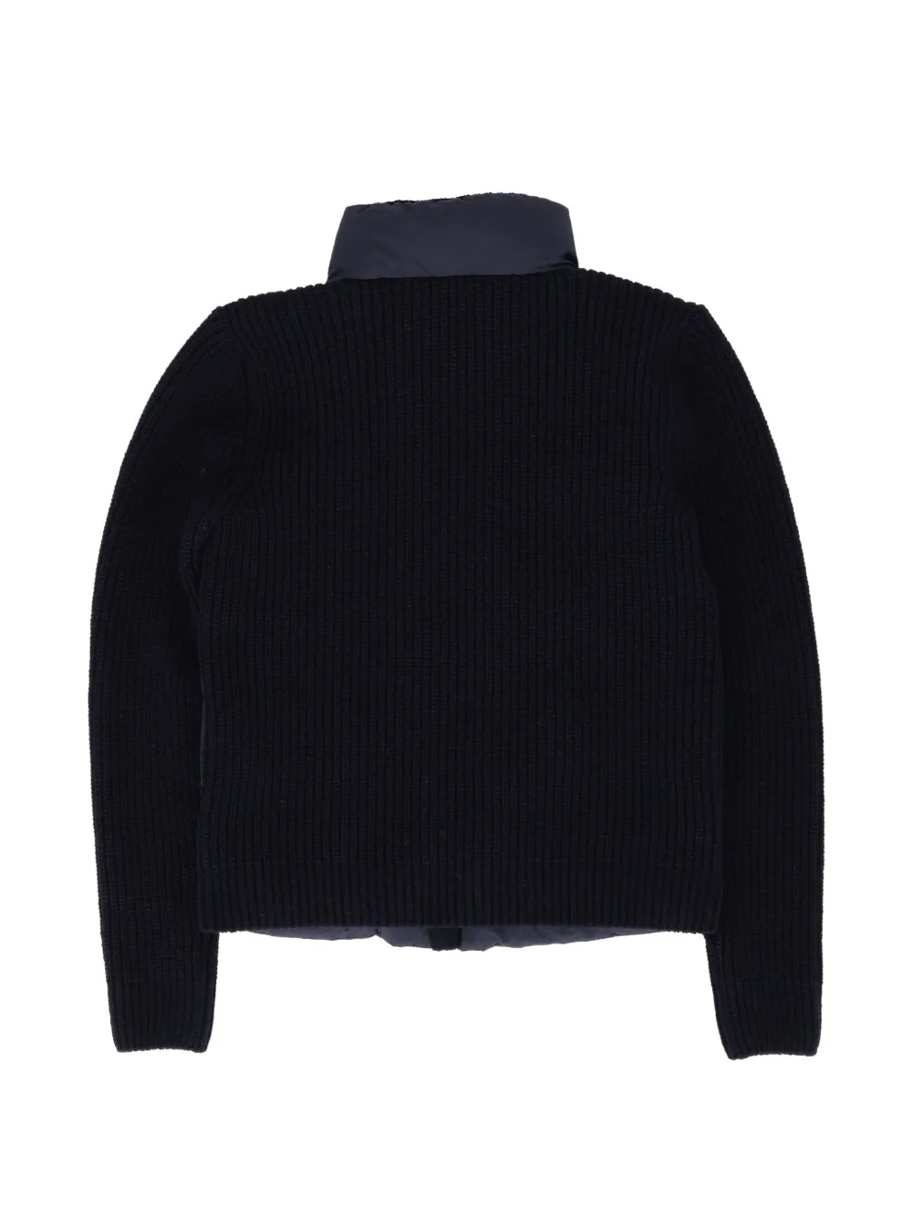 Moncler Enfant Gewatteerd wollen vest met rits Blauw