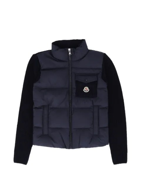 Moncler Enfant padded panelled cardigan
