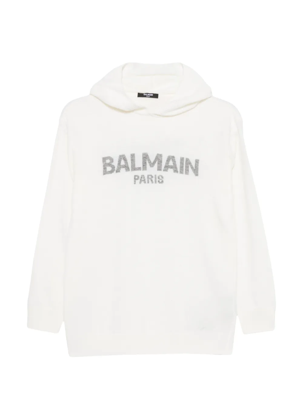 Balmain Kids logo-embellishment sweater - Bianco