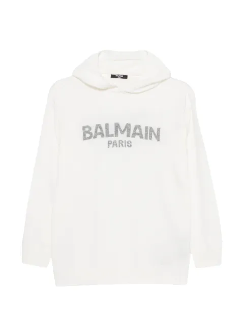 Balmain Kids logo-embellishment sweater