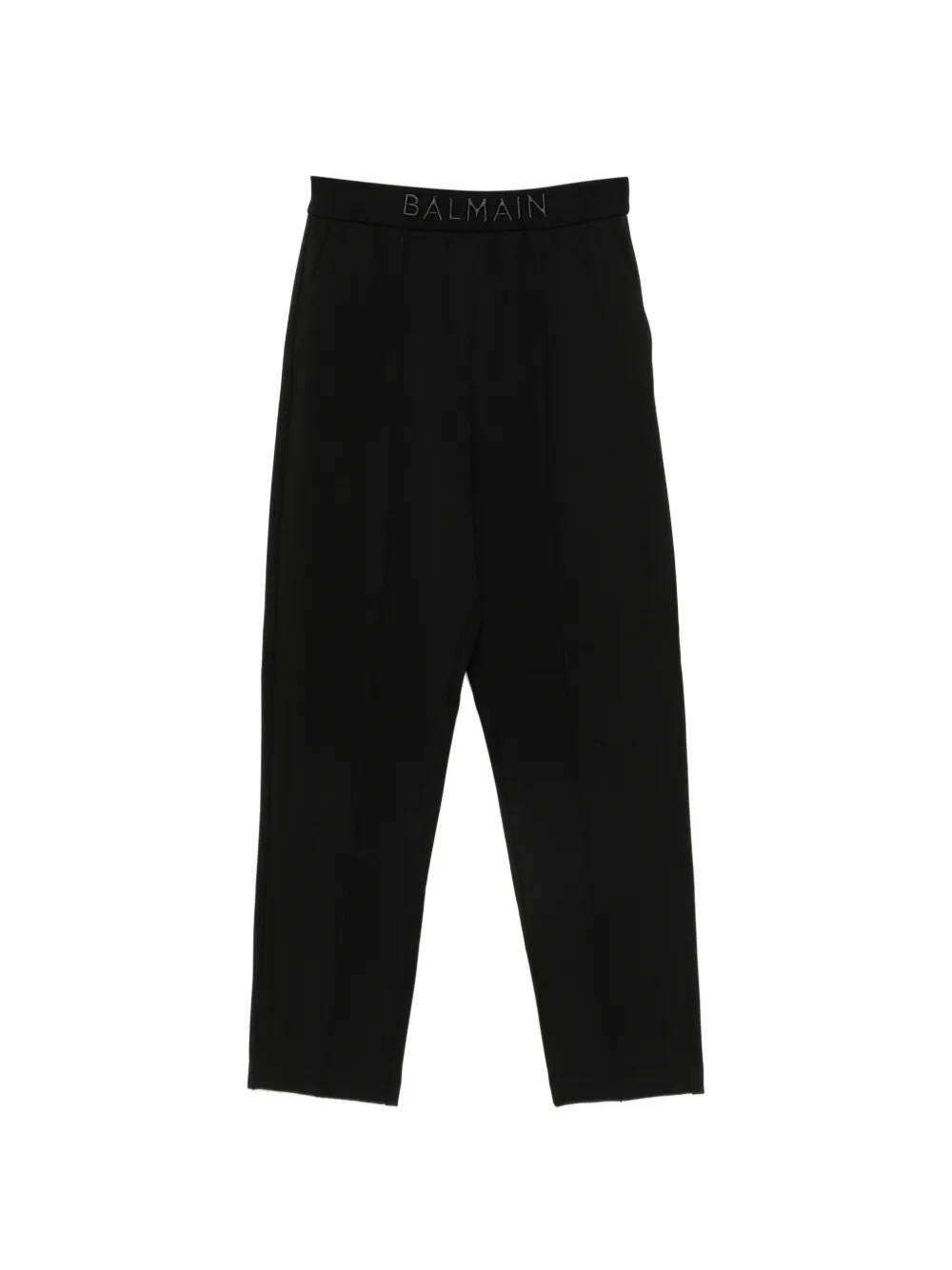 Balmain Kids logo-embroidered trousers - Nero