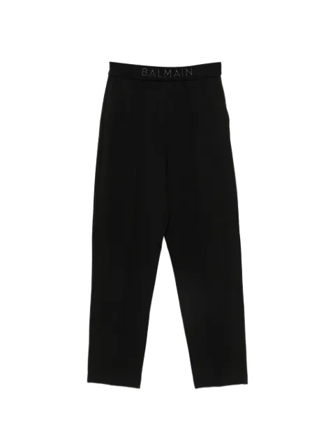 Balmain Kids pantalones con logo bordado