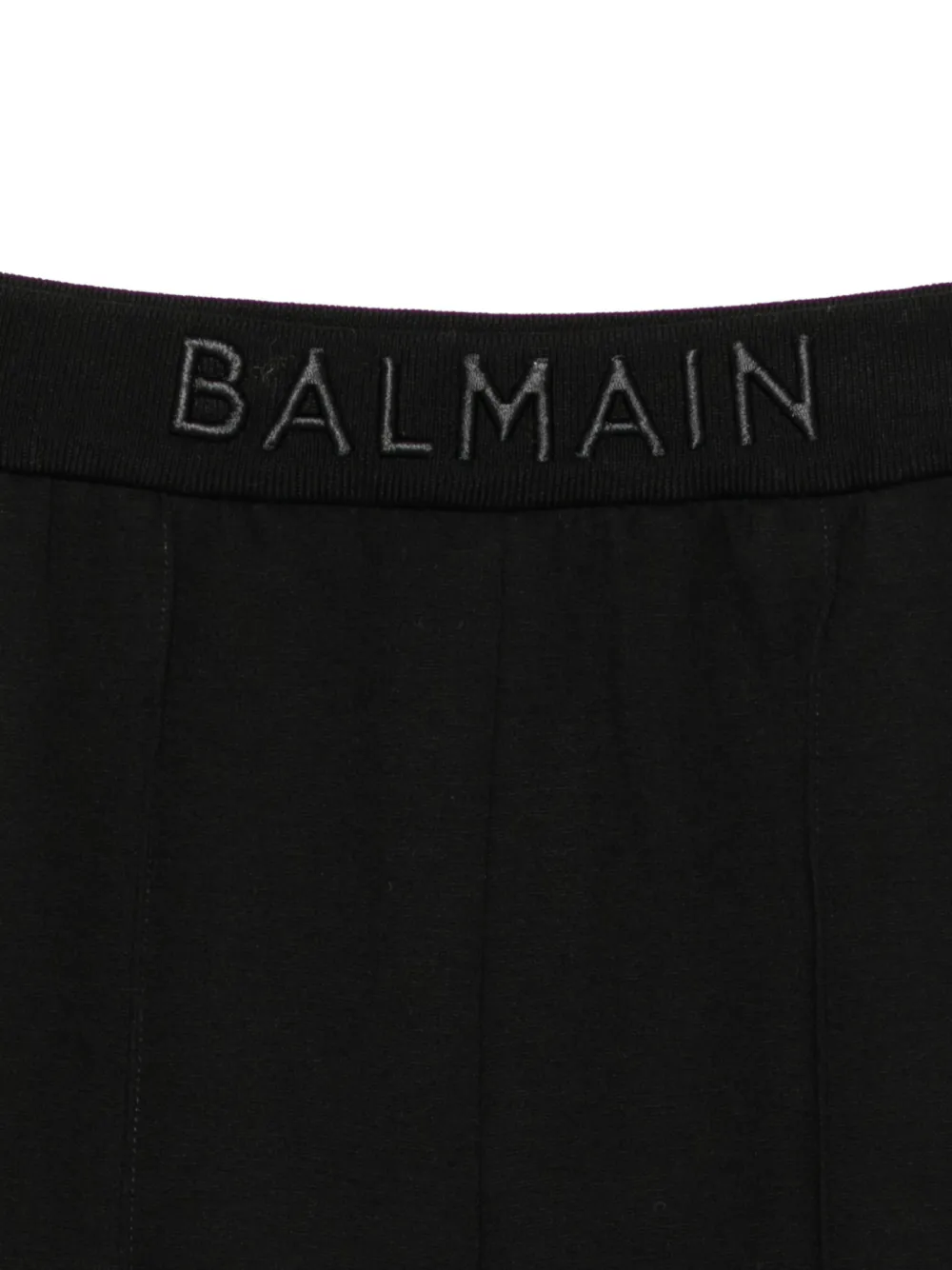 Balmain Kids Broek met geborduurd logo Zwart