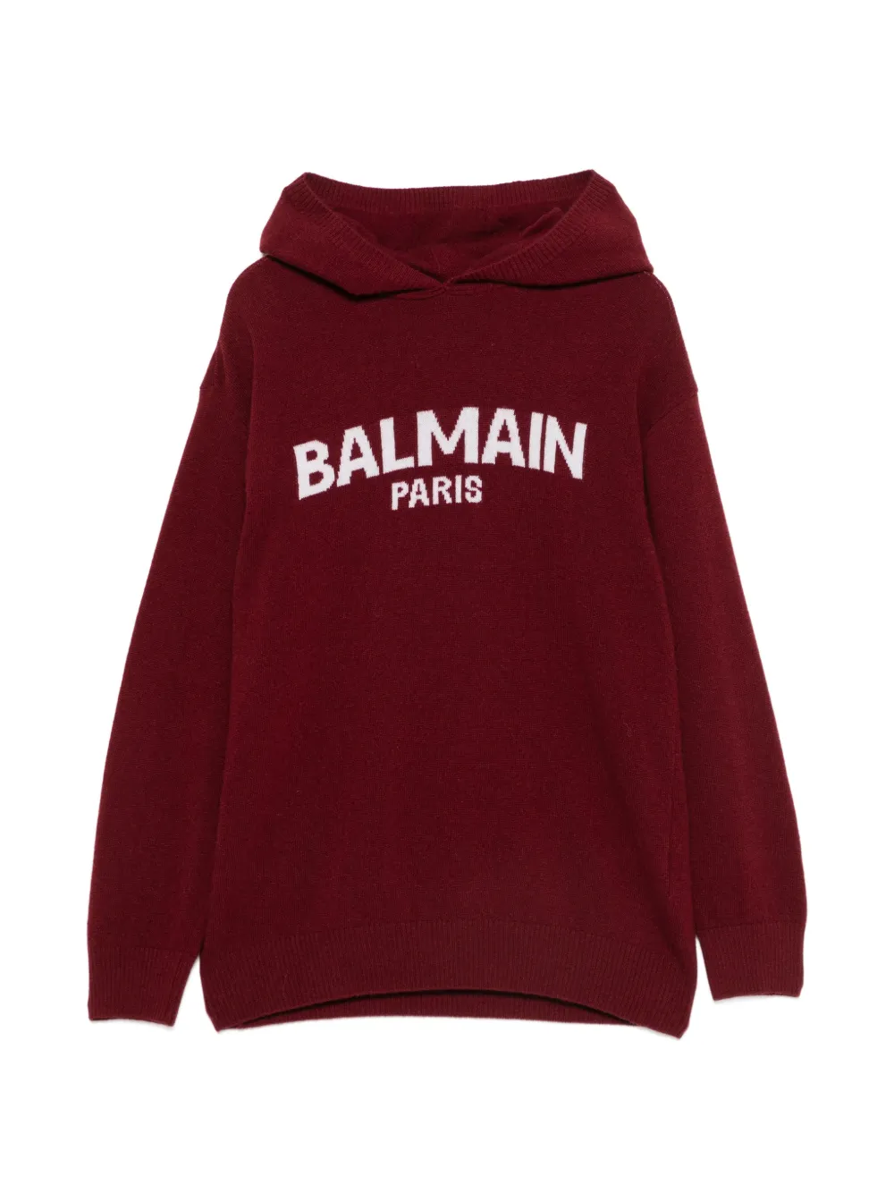 Balmain Kids logo-embellishment sweater - Rosso