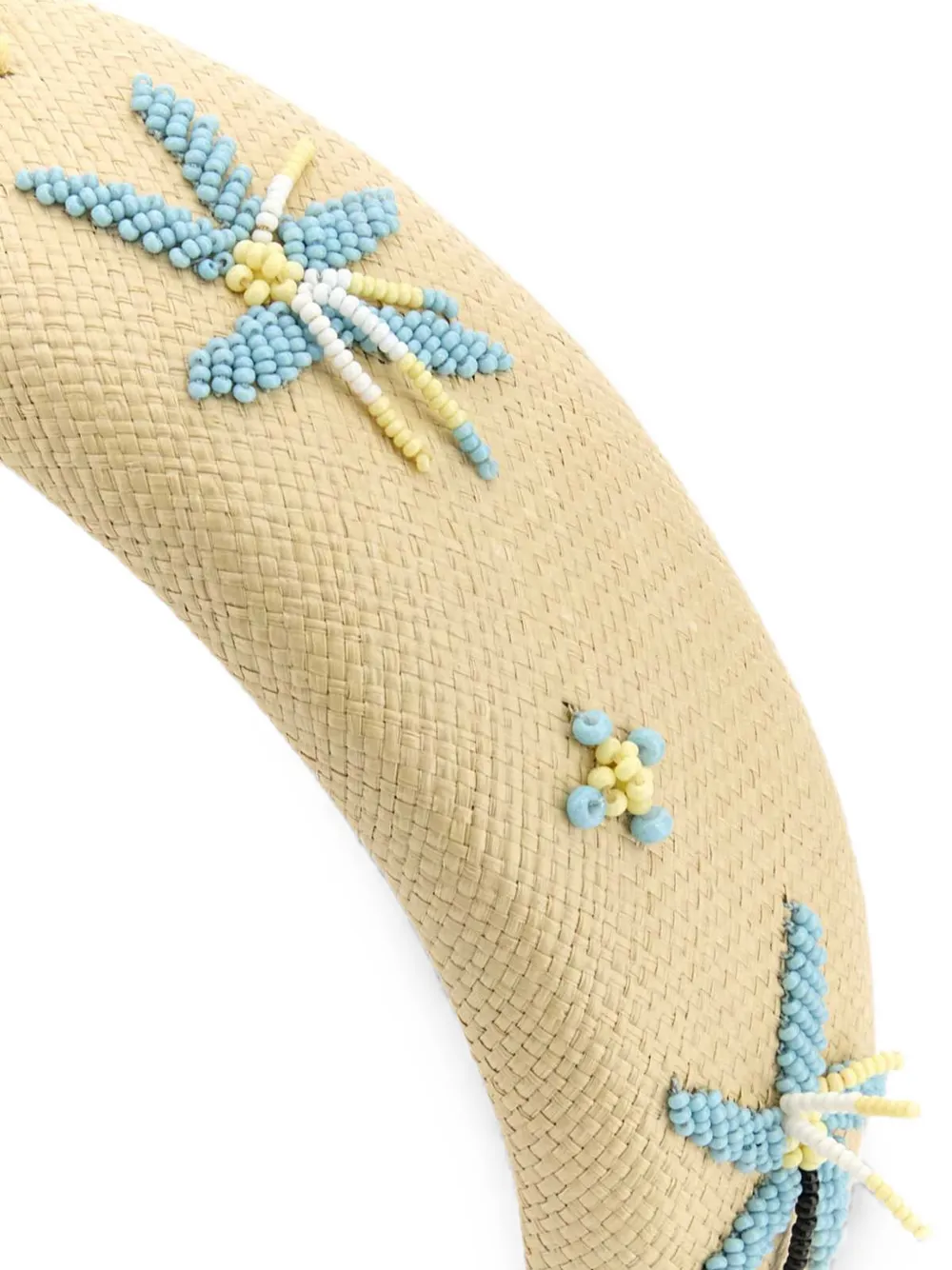 Prada Haarband verfraaid met kralen Beige
