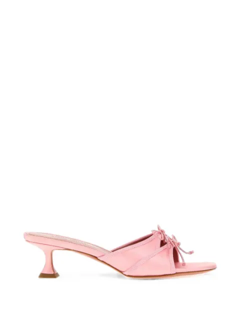 Amina Muaddi Eleonora bow-detail heeled sandals