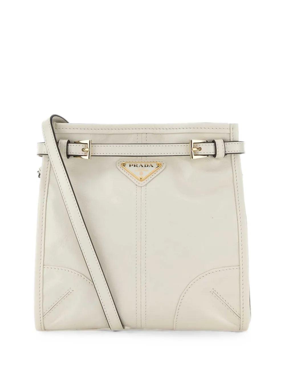 Prada mini Bonnie buckle-detail crossbody bag - Bianco
