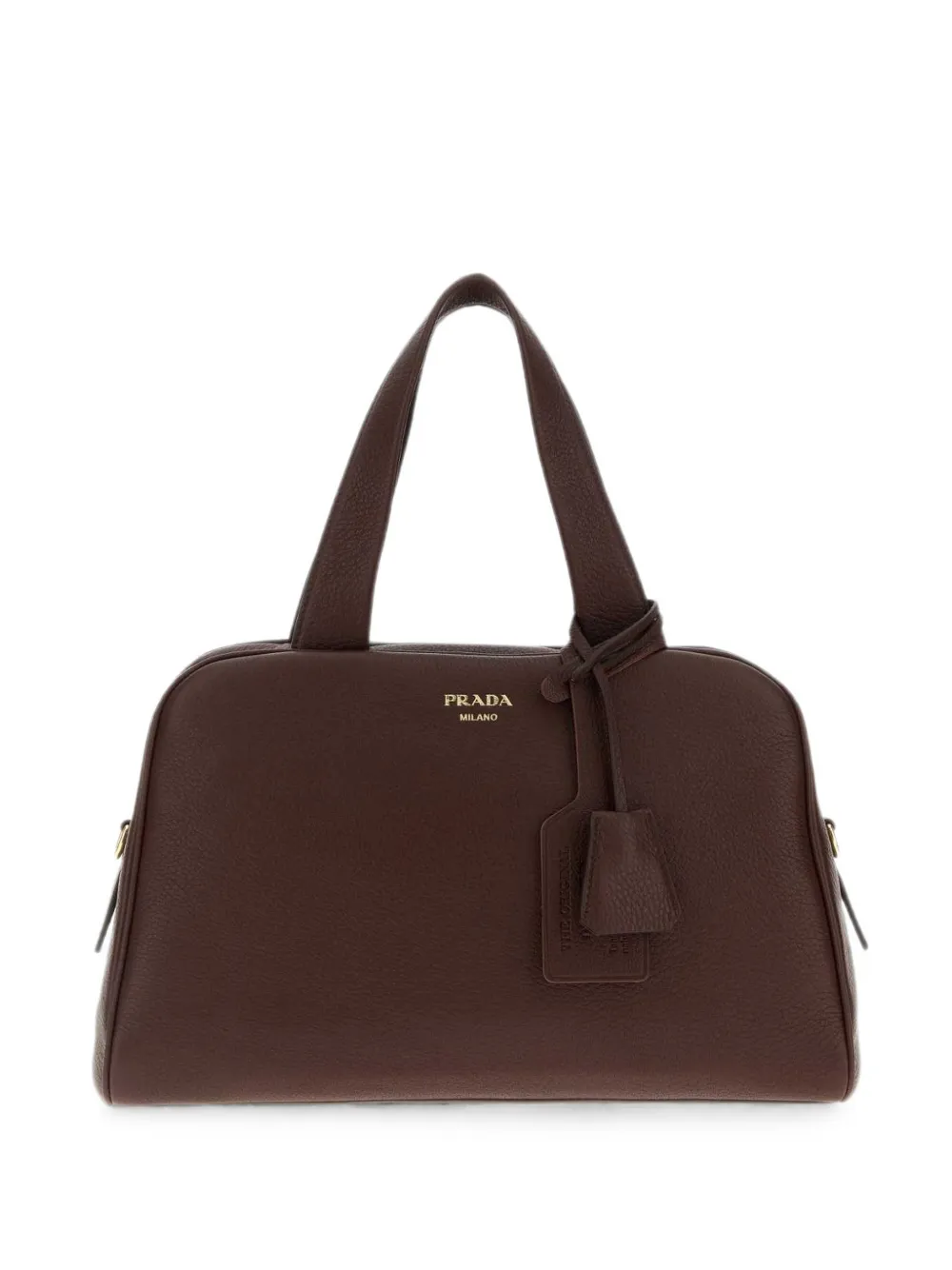Prada medium logo-print tote bag - Marrone