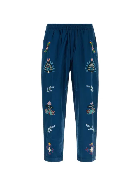 Baziszt Pantaloni Neon con ricamo