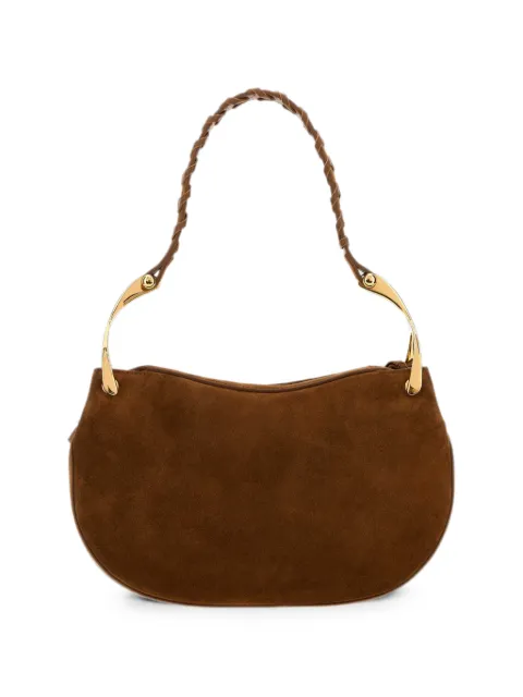 Alexander McQueen Wishbone suede shoulder bag