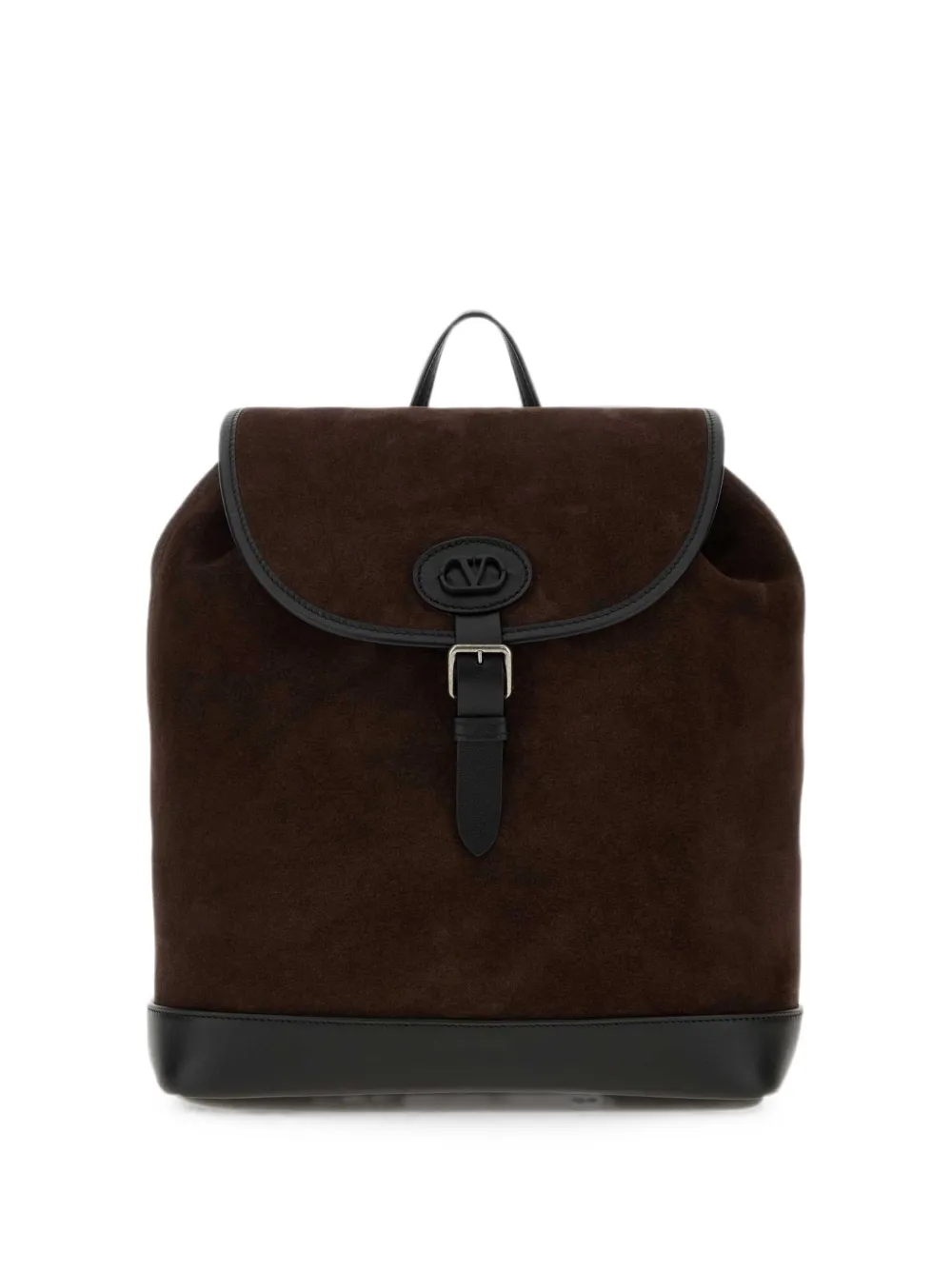Valentino Garavani VLogo suede backpack - Marrone