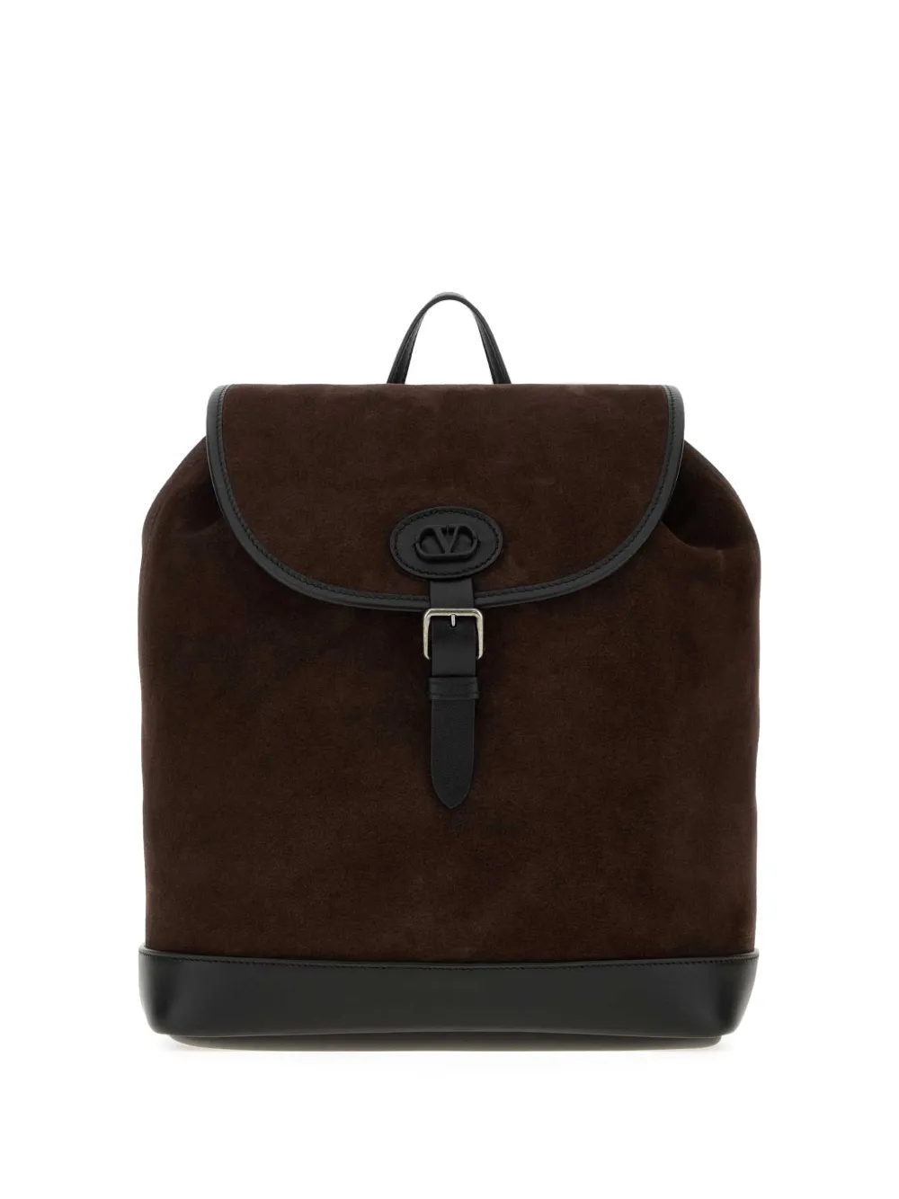 Valentino Garavani VLogo suede backpack - Marrone