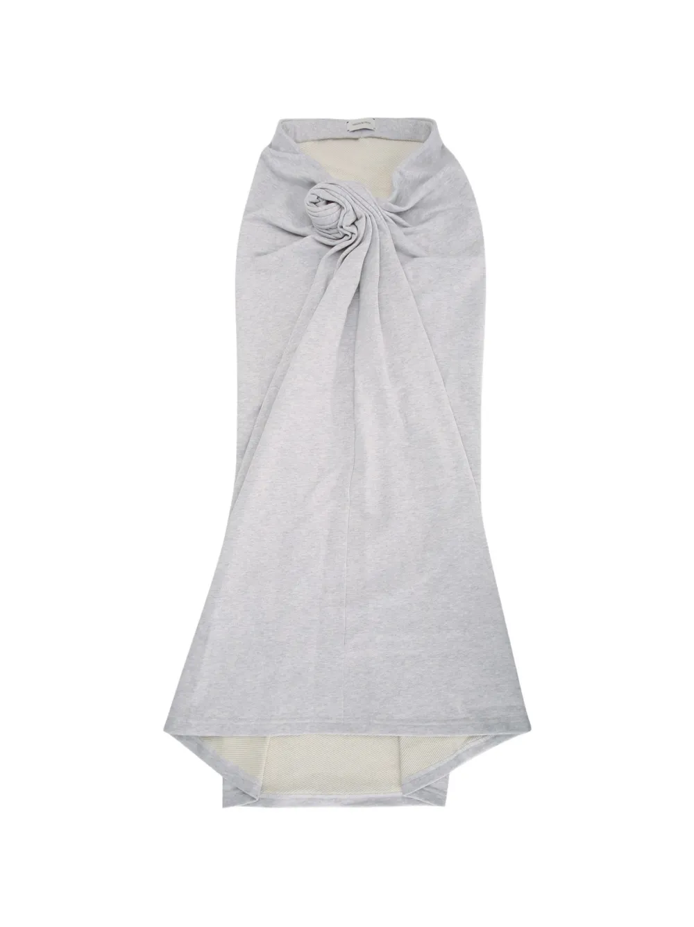 Magda Butrym rosette-detail jersey asymmetric skirt - Grigio