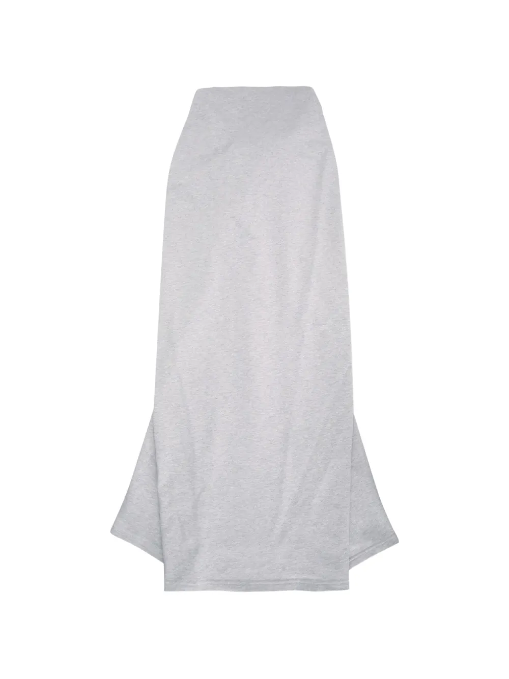 Magda Butrym Rosette-detail Jersey Asymmetric Skirt in Grey, view 2