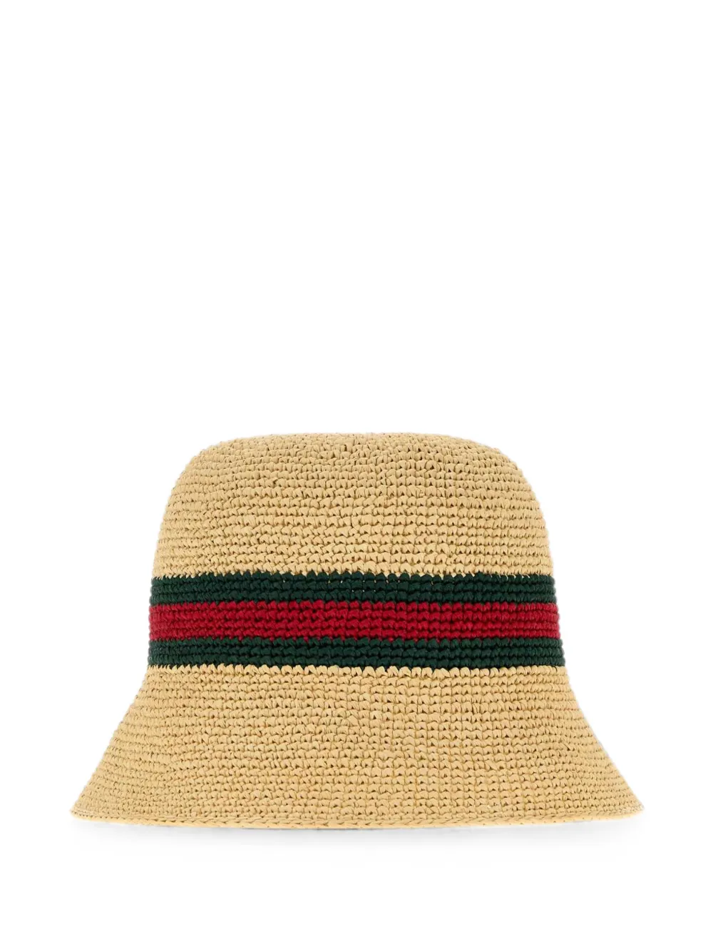 Gucci Web-stripe bucket hat - Nude