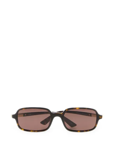 Chloé tortoiseshell-effect rectangle-frame sunglasses
