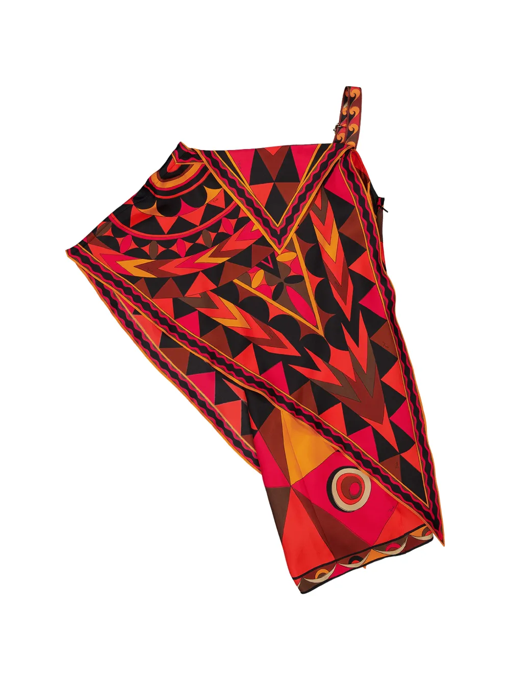 PUCCI Zijden mini-jurk met print Rood