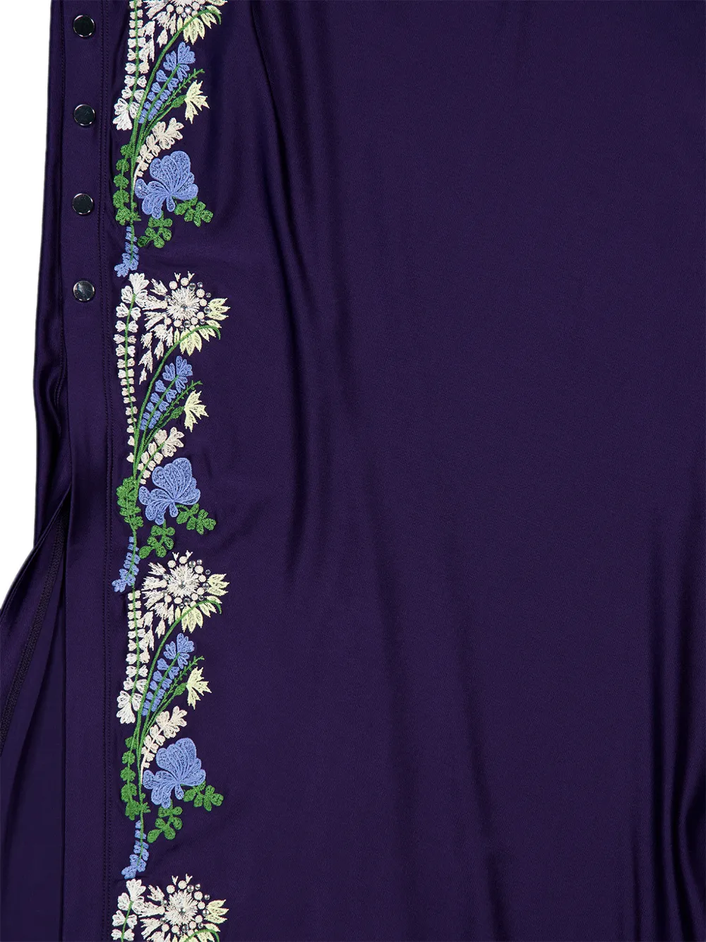 Rabanne Mouwloze maxi-jurk met geborduurde bloemen Paars