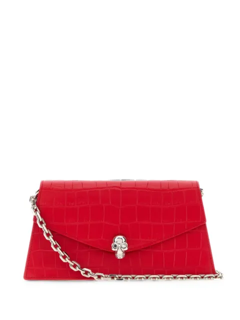 Alexander McQueen Skull mini bag in red
