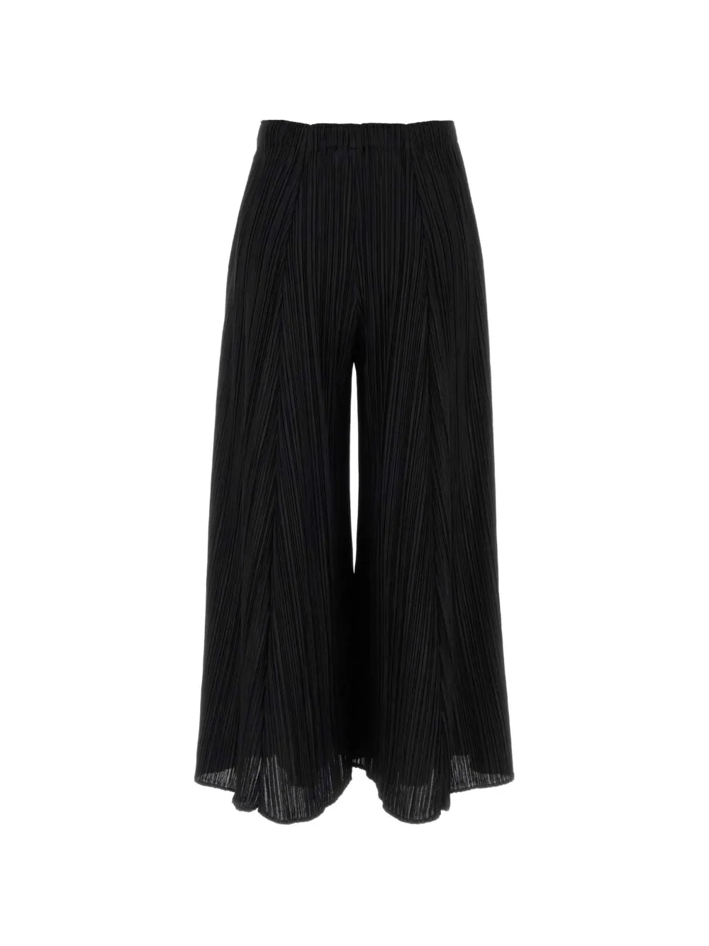 Pleats Please Issey Miyake pleated palazzo pants - Nero