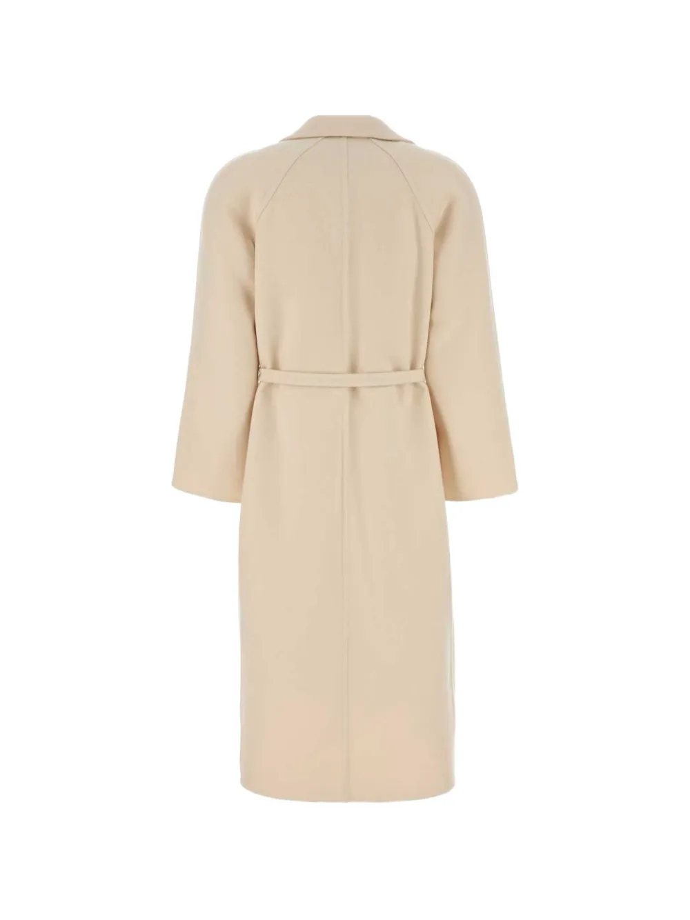 Jil Sander Wollen jas met ceintuur Beige