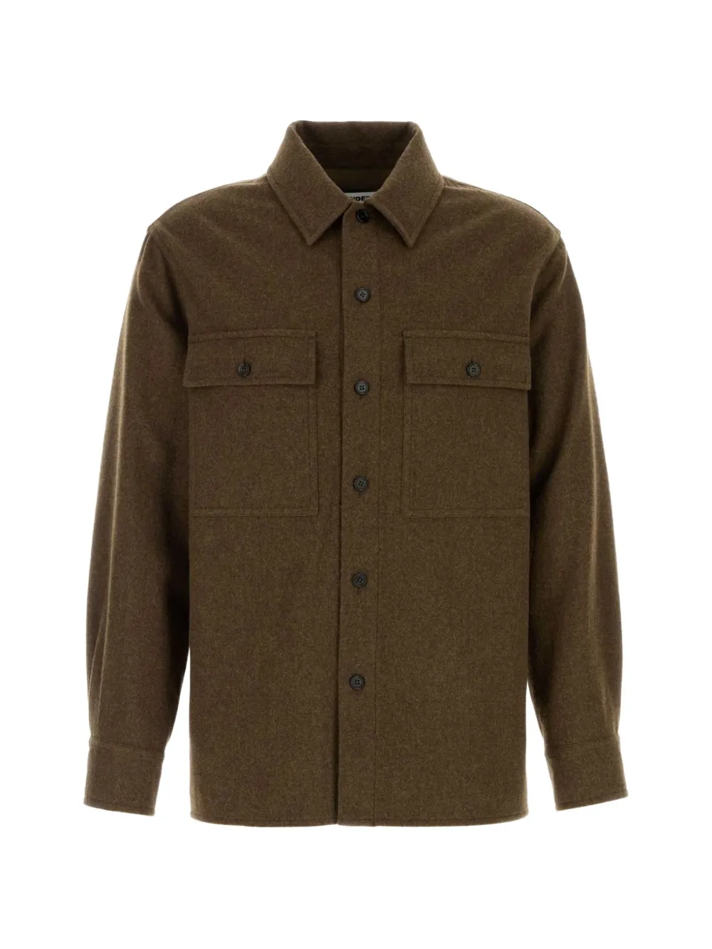 Jil Sander long-sleeve button-up shirt - Marrone