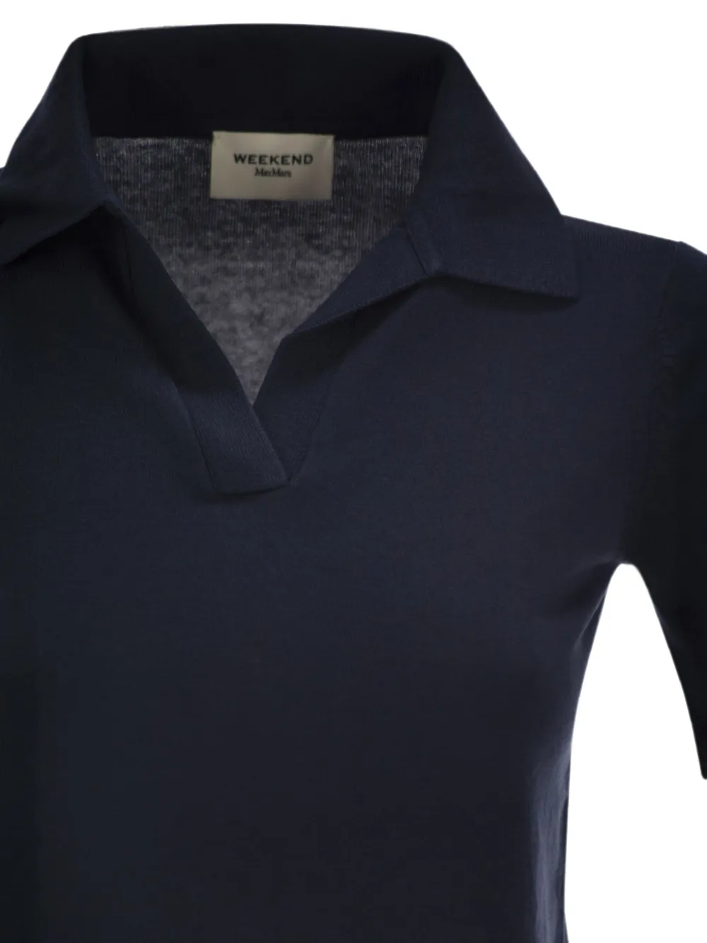 Weekend Max Mara T-shirt met V-hals en korte mouwen Blauw
