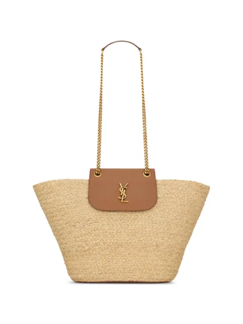 Saint Laurent bolsa de hombro Manon con placa del logo