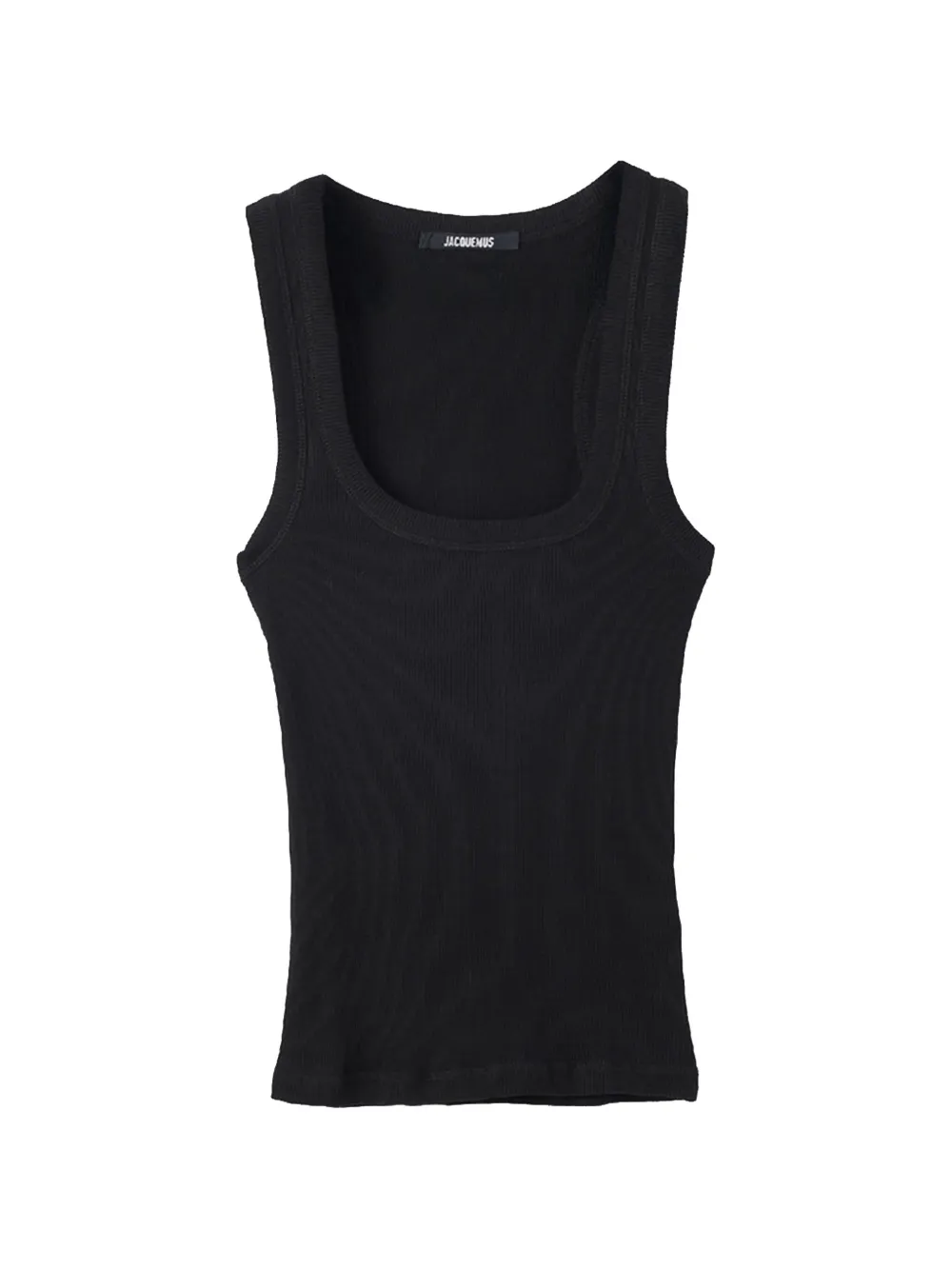 Jacquemus Gros Grain ribbed-knit tank top - Nero