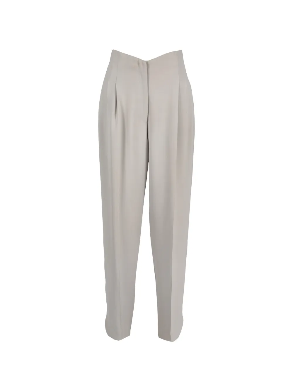 Giorgio Armani Pre-Owned pleated-waist trousers - Grigio