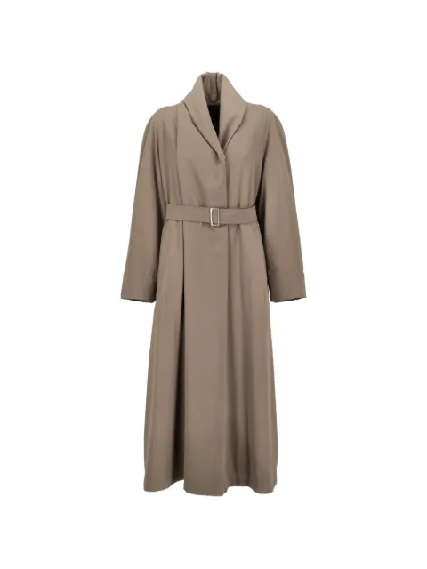 Vintage belted shawl-lapel coat