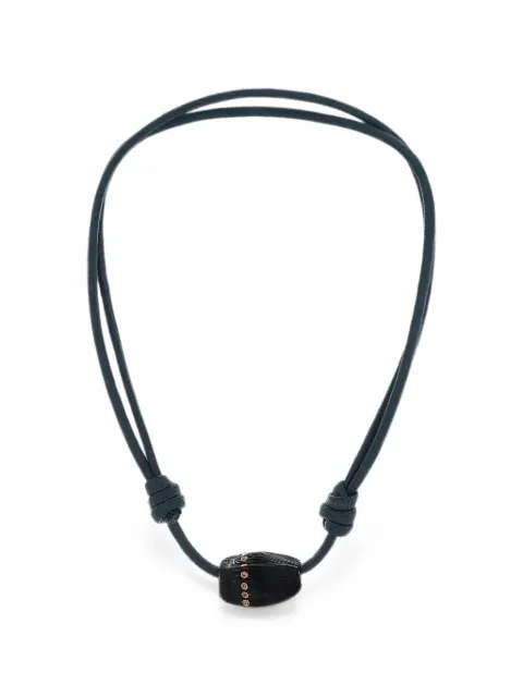Dezso collier Coquito serti d'aigue-marine et œil de tigre