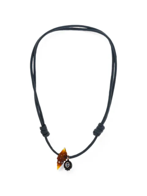 Dezso agate Coquite-shell necklace