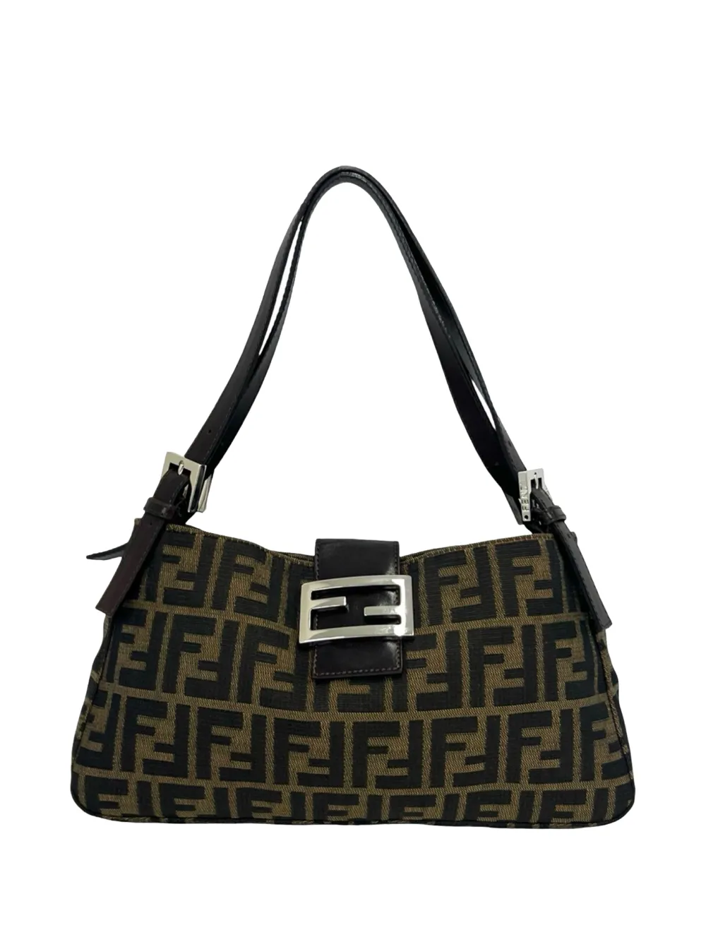 Fendi Pre-Owned 2000-2010 Zucca Canvas shoulder bag - Marrone