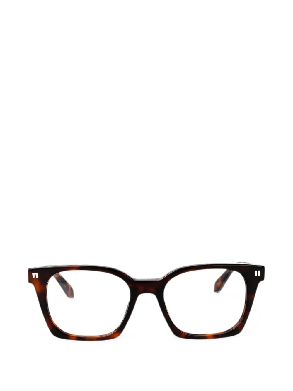 Off-White Eyewear tortoiseshell-effect square-frame glasses | marron | Image 1