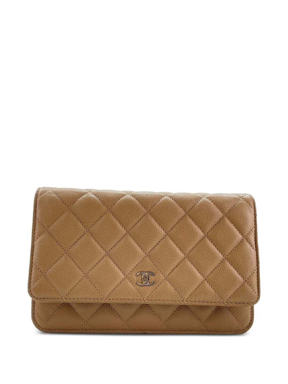 CHANEL Pre-Owned Matelassé diamond quilting cross body bag - Neutrals