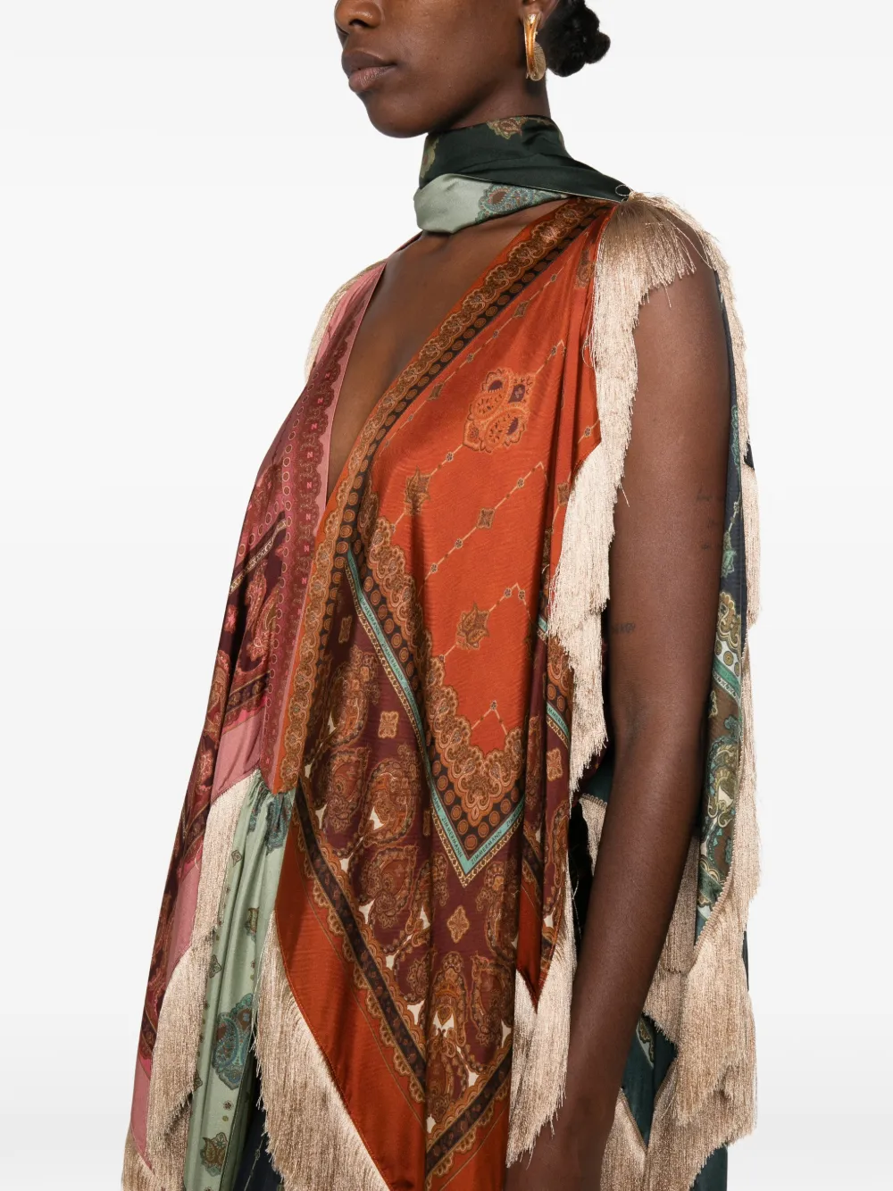 ZIMMERMANN Valiant fringed gown dress Bruin