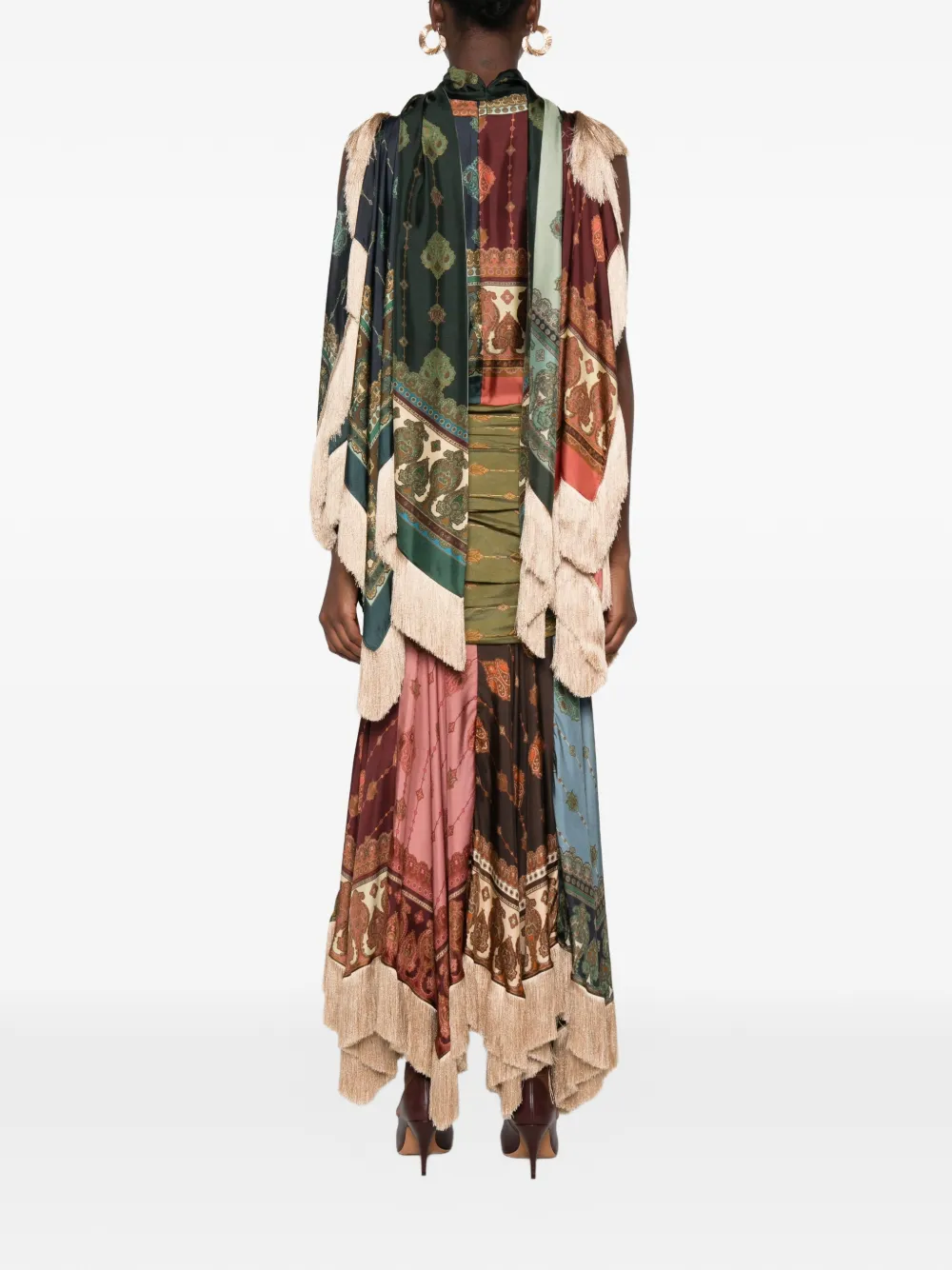 ZIMMERMANN Valiant fringed gown dress Bruin