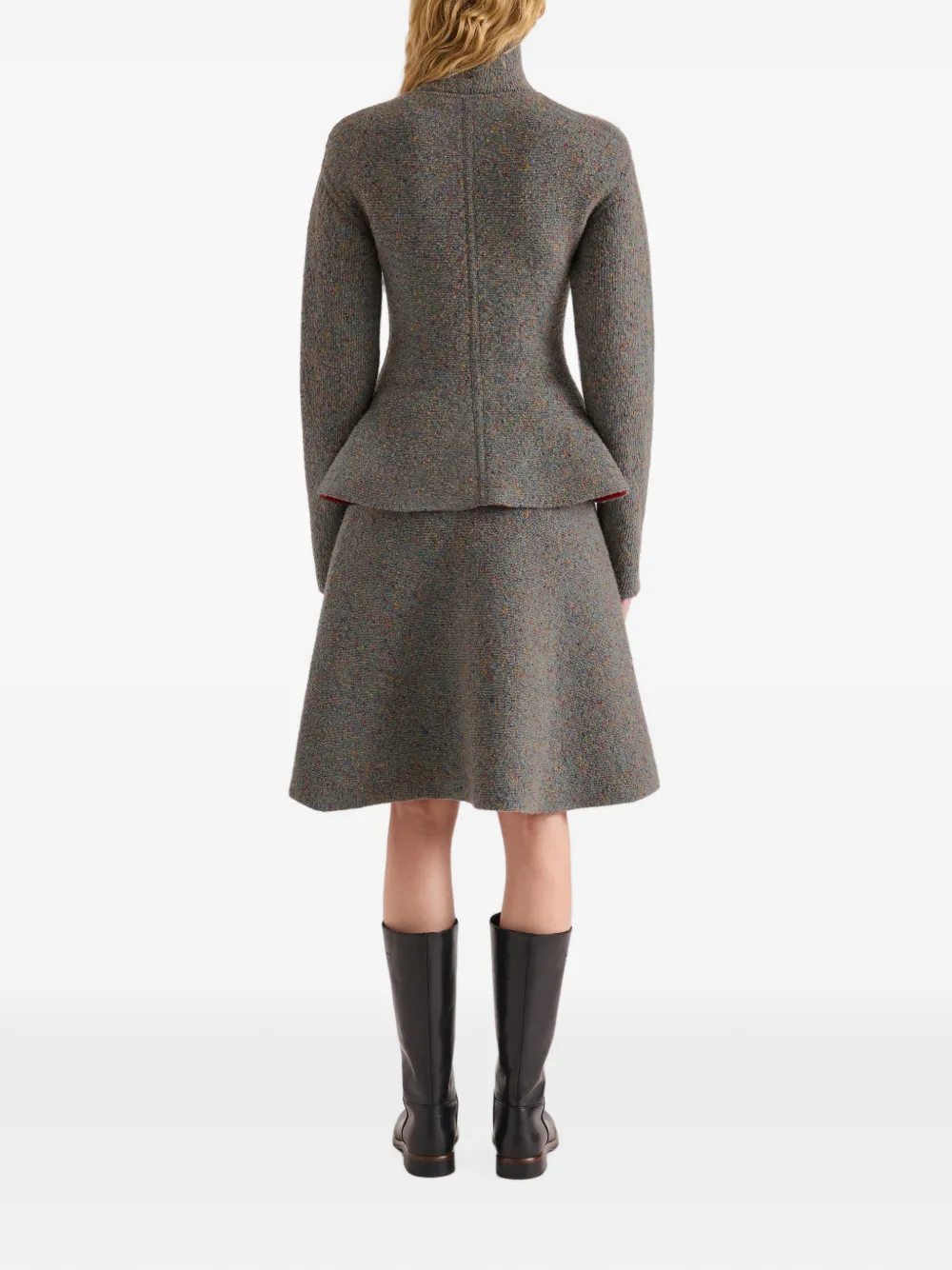 Proenza Schouler Capucine jacket in donegal knit Grijs