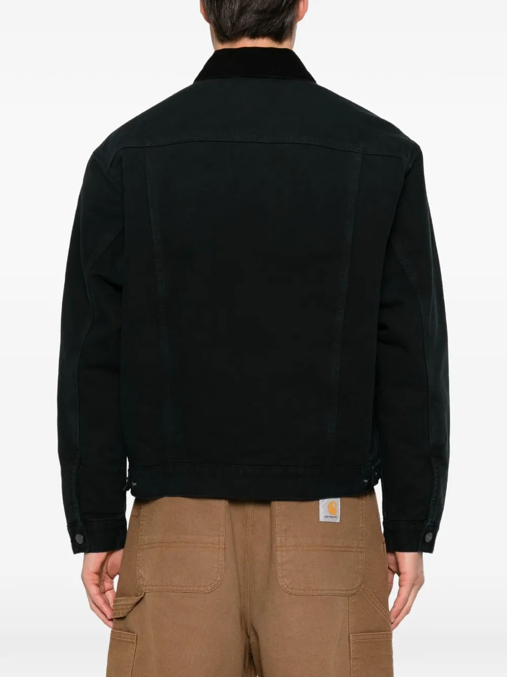 Carhartt WIP Stone Canvas OG truckerjack Zwart