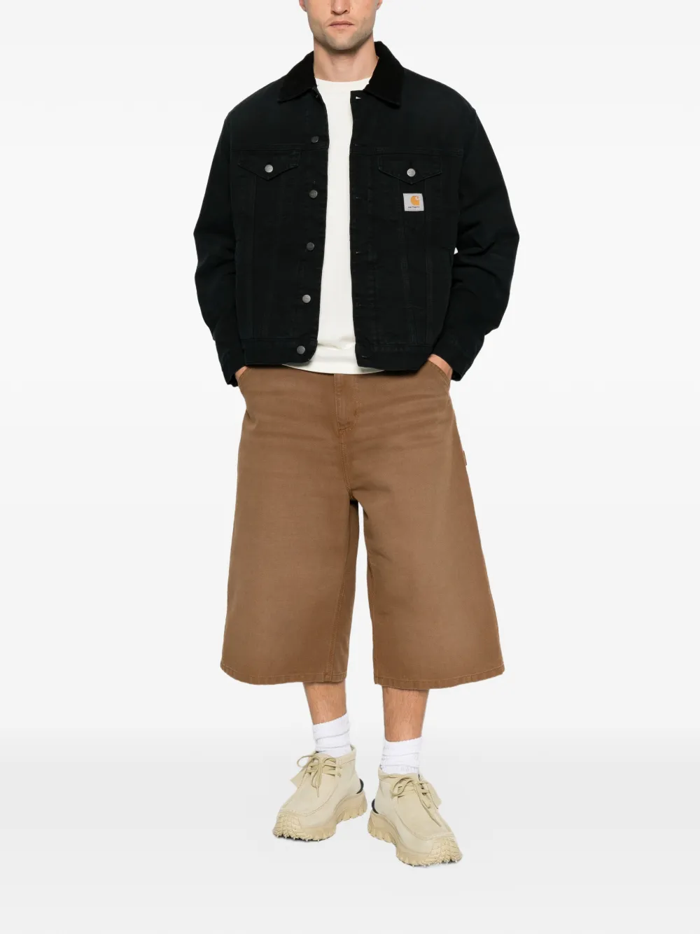 Carhartt WIP Stone Canvas OG truckerjack Zwart
