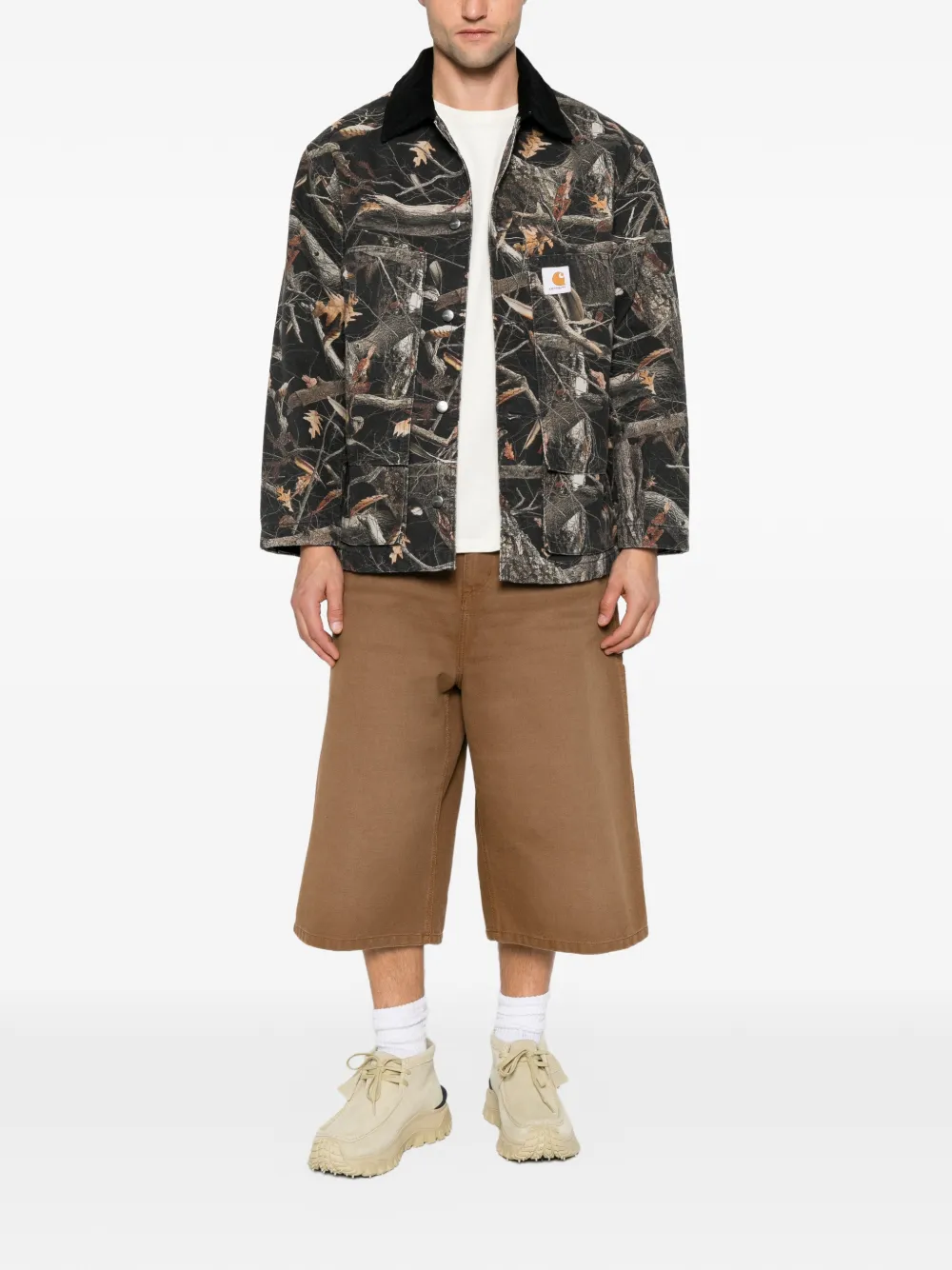 Carhartt WIP Lander jack met camouflage-print Zwart