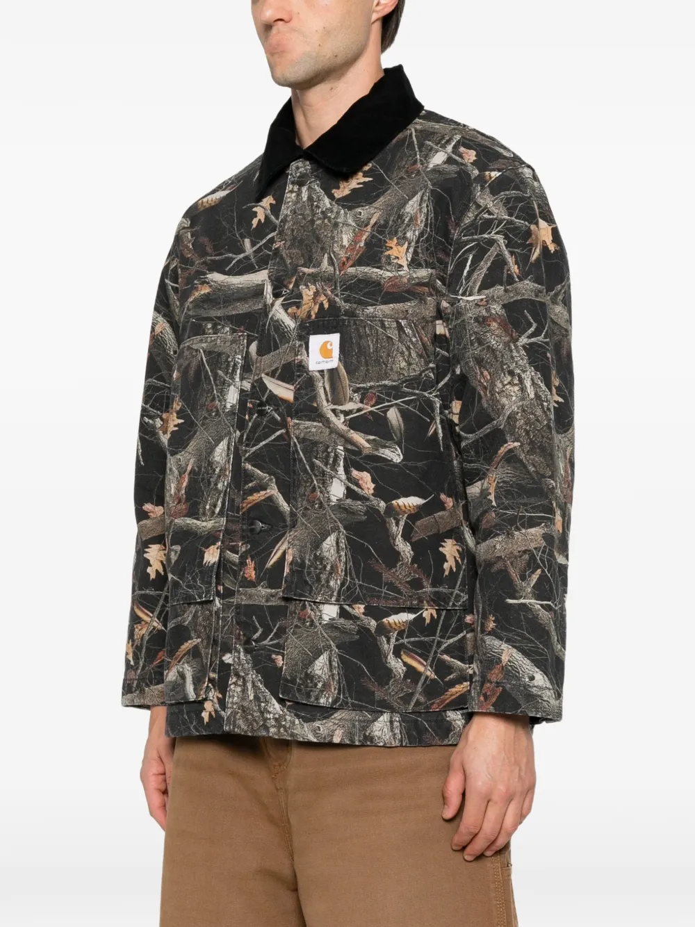 Carhartt WIP Lander jack met camouflage-print Zwart