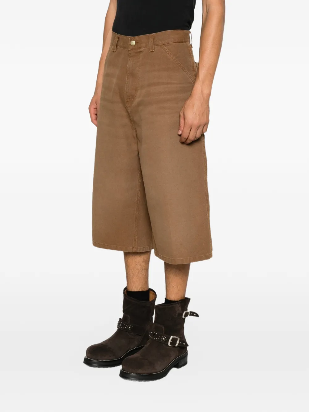 Carhartt WIP Single Knee lange shorts Bruin