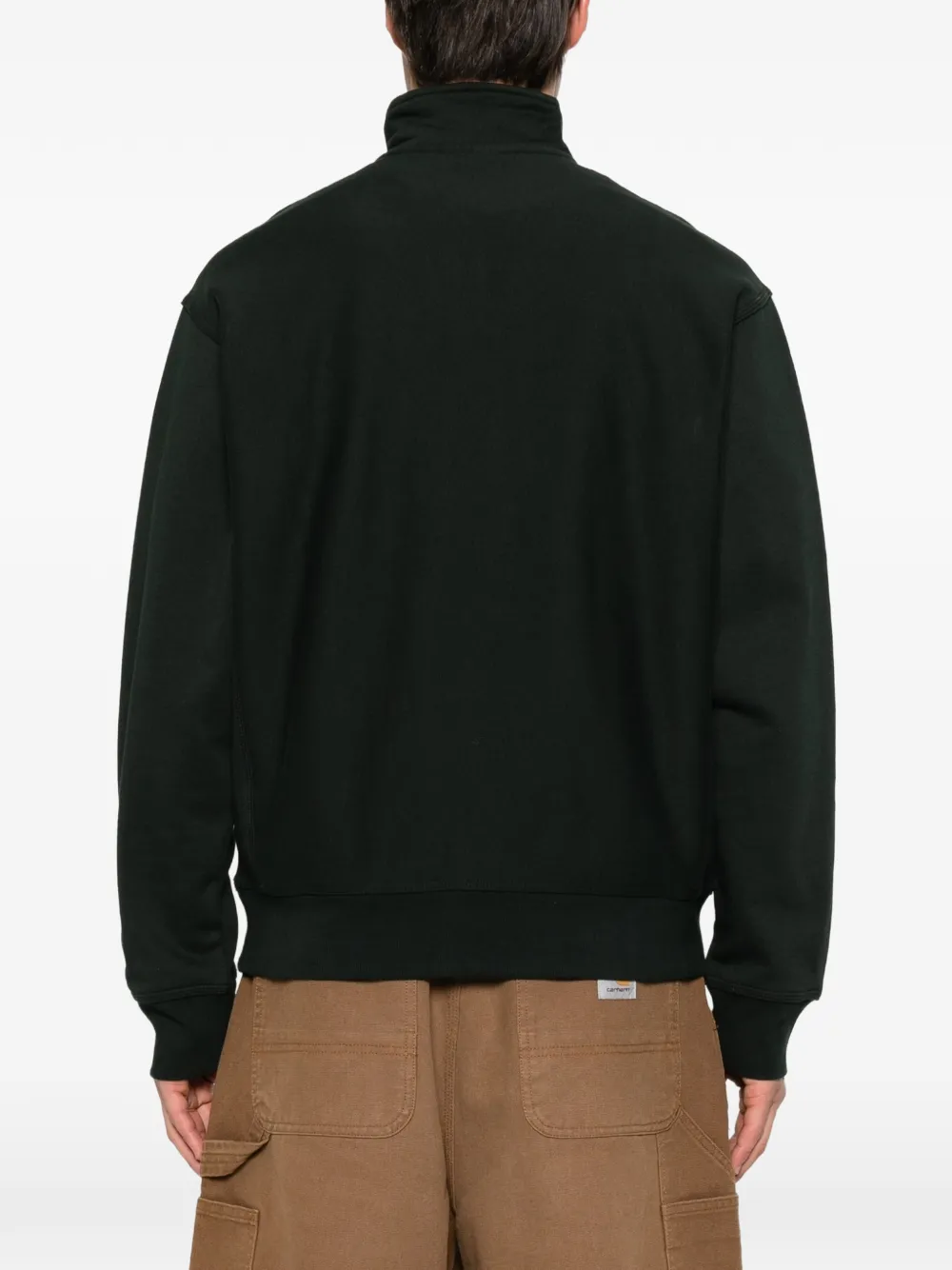 Carhartt WIP American Script half-zip hoodie Groen