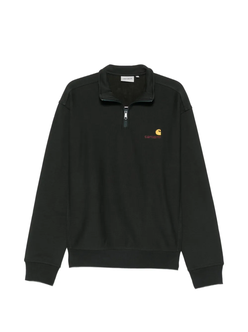 Carhartt WIP American Script half-zip hoodie Groen