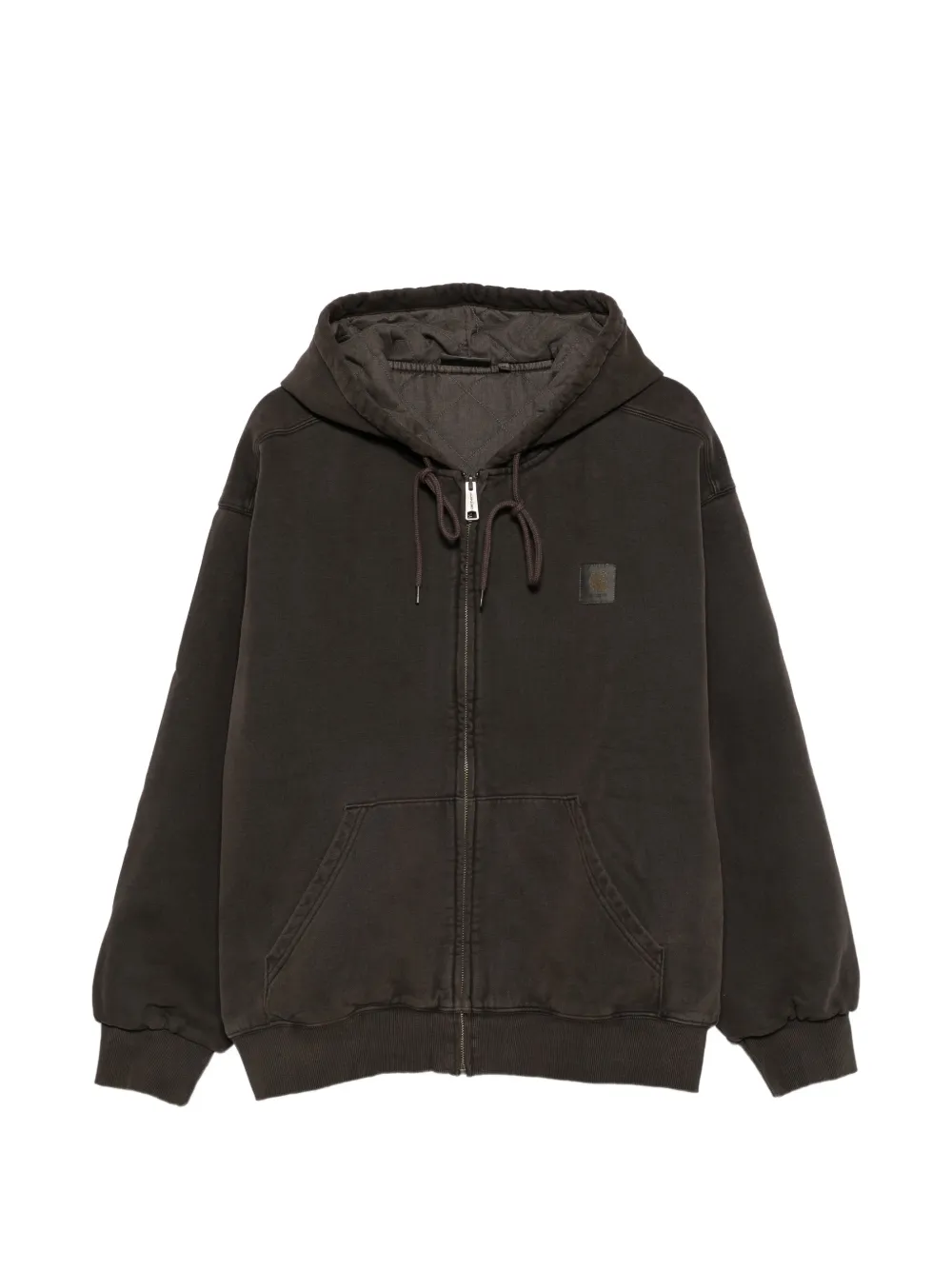 Carhartt WIP Vista garment-dyed hoodie Bruin