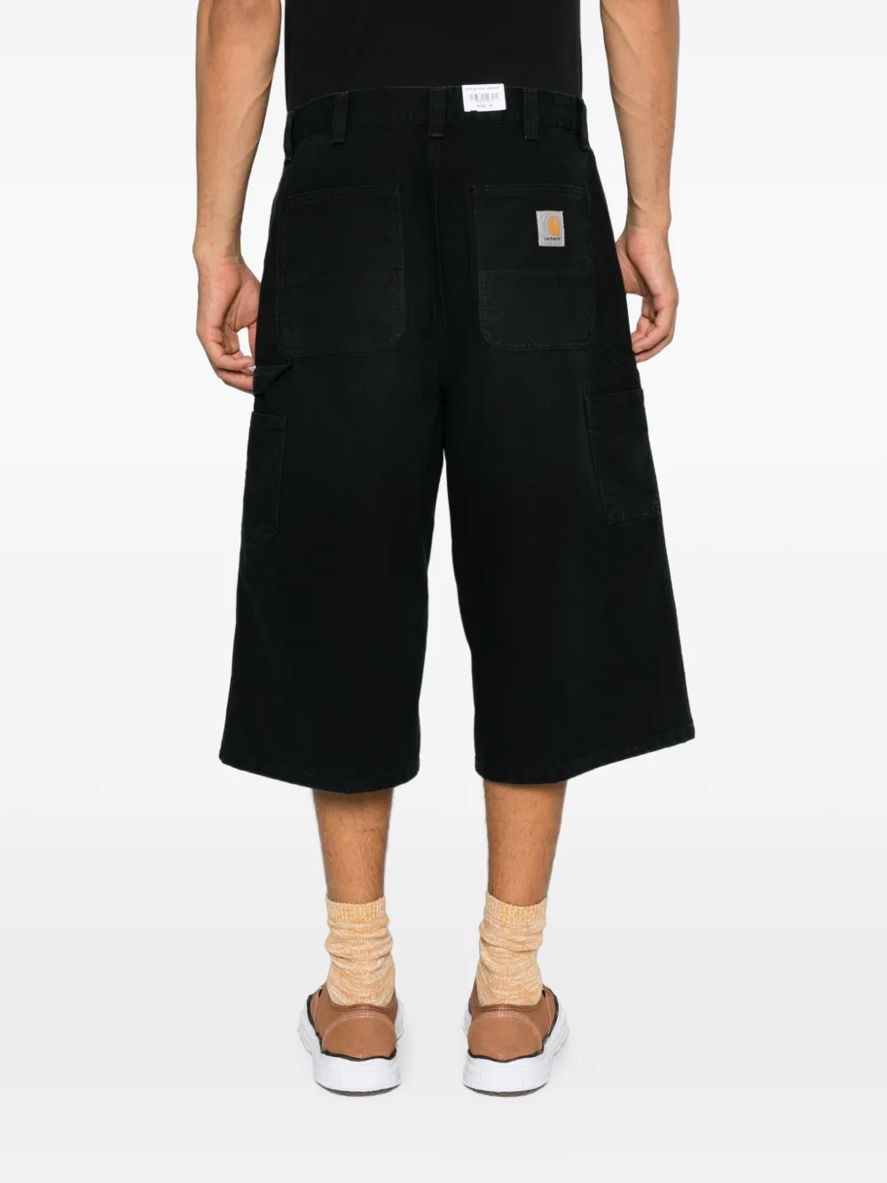 Carhartt WIP Single Knee canvas shorts Zwart