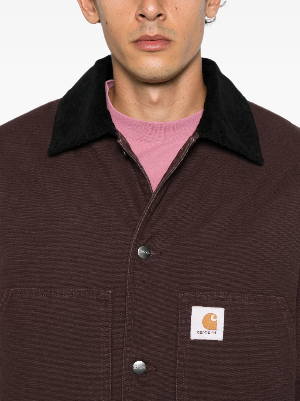 Carhartt WIP Lander jack met stonewashed-effect Bruin